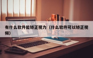 有什么软件能矫正视力（什么软件可以矫正视频）